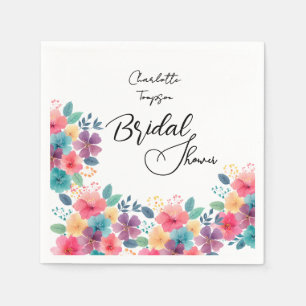 Colourful Blossoms Bridal Bash Napkin