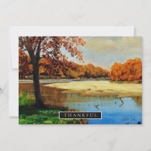 Colourful Blue and Orange Beach Invitation