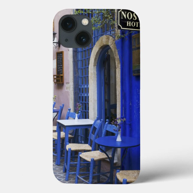 Colourful Blue doorway and siding to old hotel in Case-Mate iPhone Case (Back)