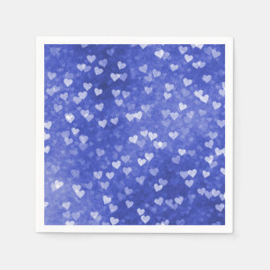 Colourful Blue Heart Napkin