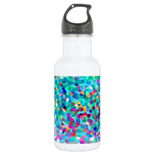 Colourful Blue Multicolored Abstract Art Pattern 532 Ml Water Bottle