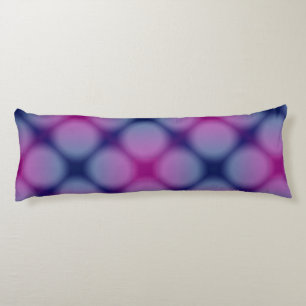 Colourful Blue Purple Pink Reversible Body Pillow