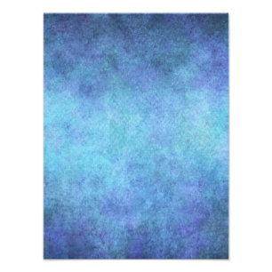 Colourful Blue Purple Watercolor Paper Background Photo Print