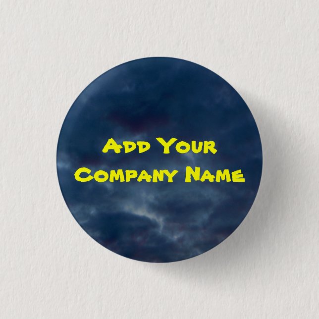 Colourful Blue Skies 3 Cm Round Badge (Front)