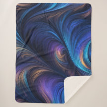 Colourful Blue Swirl Pattern