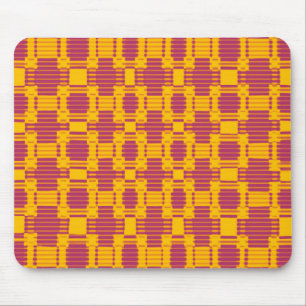 Colourful blurred chequered pattern mouse mat