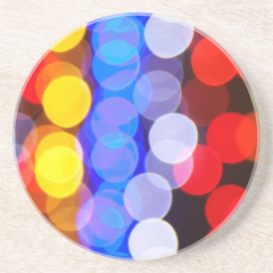 Colourful Blurry Lights Coaster