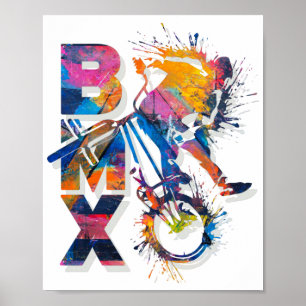 Colourful Bmx Bike Bmx Poster