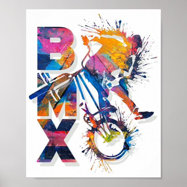 Colourful Bmx Bike | Bmx Poster (Front)