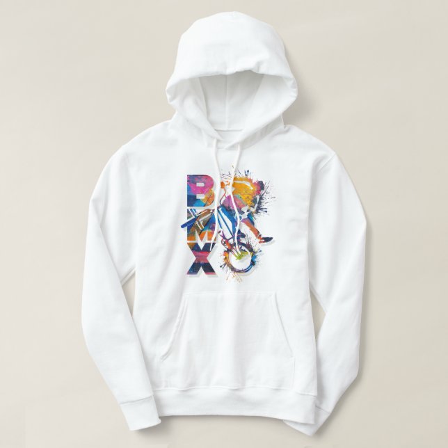 Colourful Bmx Hoodie - Bmx Bike (Design Front)