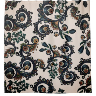 Colourful Bohemian Boho MOD Hippy Chic Pattern Sho Shower Curtain