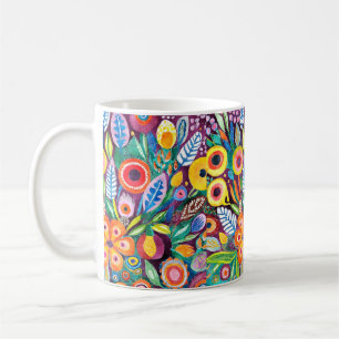 Colourful Bohemian Floral  Coffee Mug