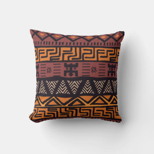 Colourful Bohemian Tribal Geometric Cushion