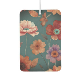Colourful Boho Floral Car Air Freshener