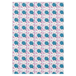 Colourful Boho Floral Pattern Retro Flower Tablecloth
