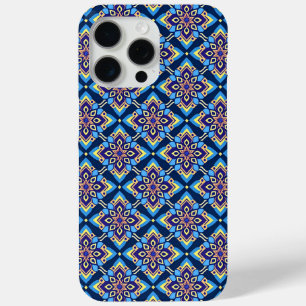 Colourful Boho Geometric Floral Pattern iPhone 15 Pro Max Case