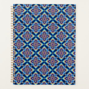 Colourful Boho Geometric Floral Pattern Planner