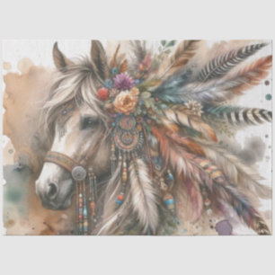 Colourful Boho Horse Tissue Paper