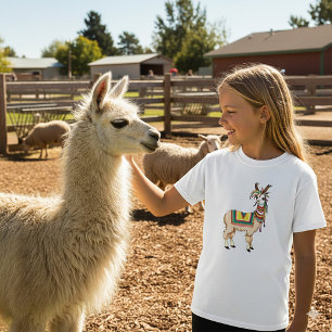 Colourful Boho Llama T-Shirt