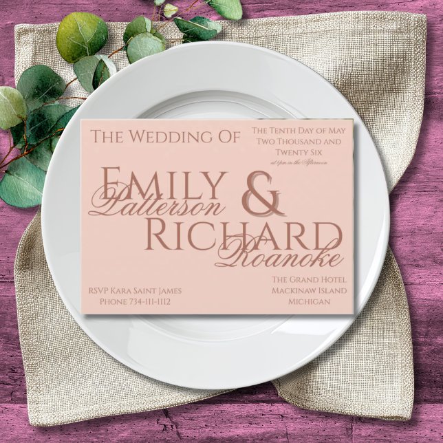 Colourful Boho Minimalist Pinks Invitation (Creator Uploaded)