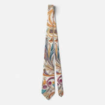 Colourful Boho Neck Tie 
