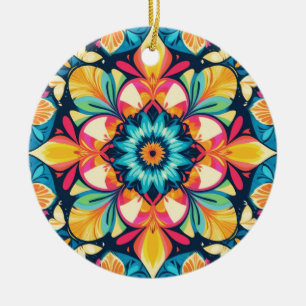 Colourful Boho Pretty Decorative Ceramic Tree Decoration
