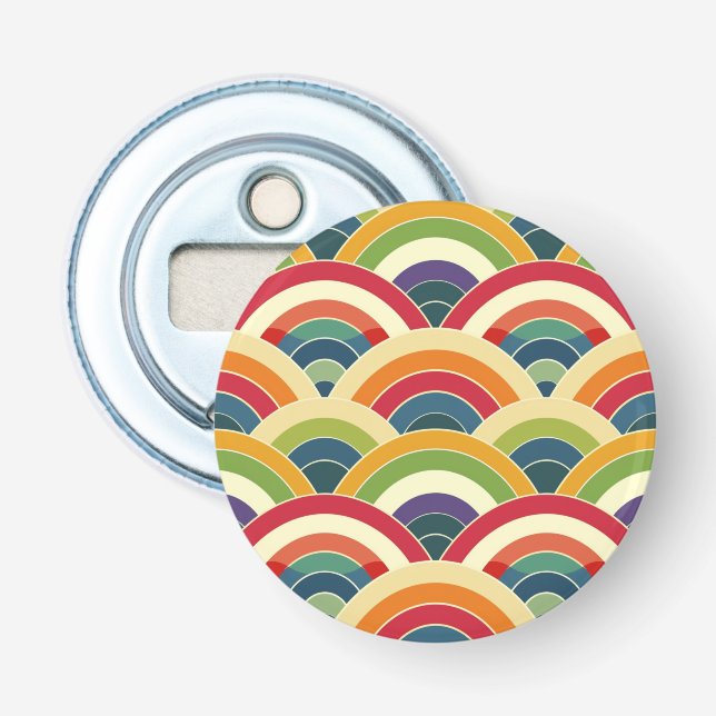 Colourful Boho Rainbow Bottle Opener (Front)