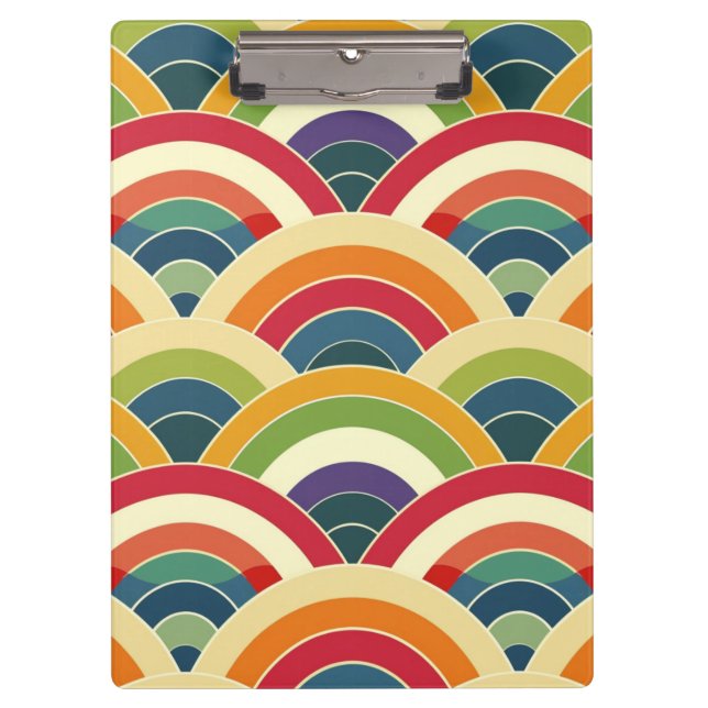 Colourful Boho Rainbow Clipboard (Front)