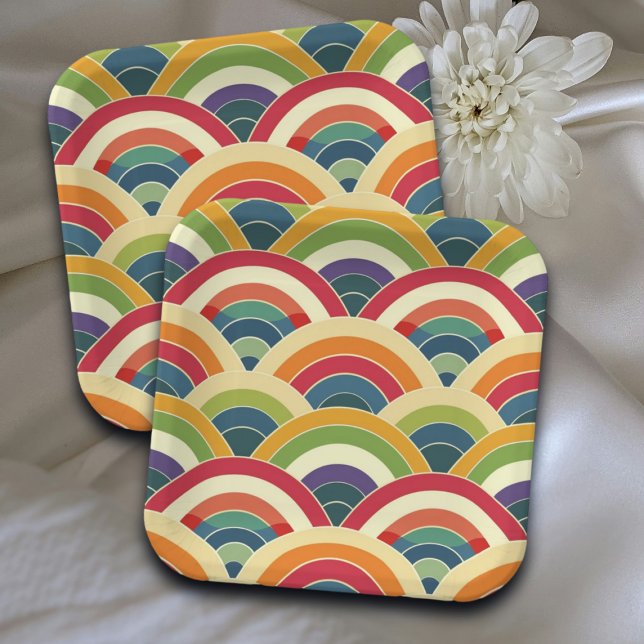Colourful Boho Rainbow Coaster (Creator Uploaded)
