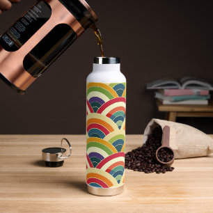 Colourful Boho Rainbow Water Bottle
