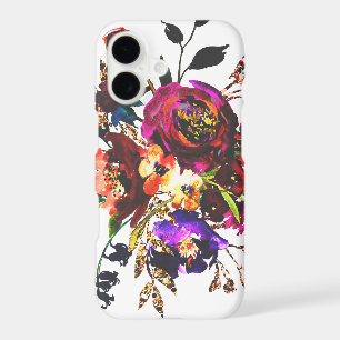 Colourful Boho Watercolor Wildflower Vintage Flora