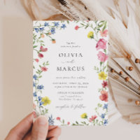 Colourful Boho Wildflower Fairytale Elegant Weddin
