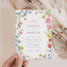 Colourful Boho Wildflower Fairytale Elegant Weddin
