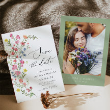 Colourful Boho Wildflower Fairytale Elegant Weddin
