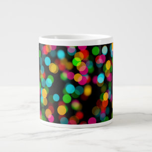 Colourful Bokeh Design Large Coffee Mug