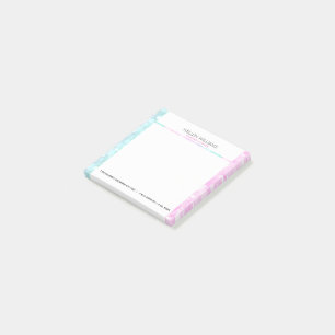 Colourful Bokeh Glitter Post-it Notes