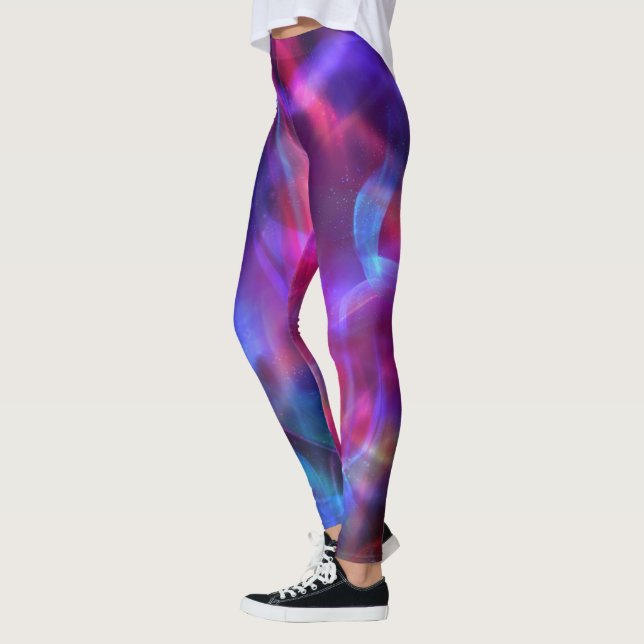 Colourful Bokeh Light Pattern Leggings (Left)