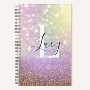 Colourful bokeh lights notebook