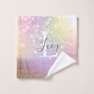 Colourful bokeh lights          wash cloth