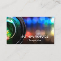 Colourful Bokeh SLR Camera Lens Photography Servic