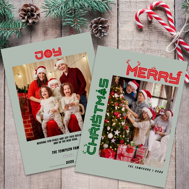 Colourful Bold Christmas Family Photos Holiday Car (Creator Uploaded)