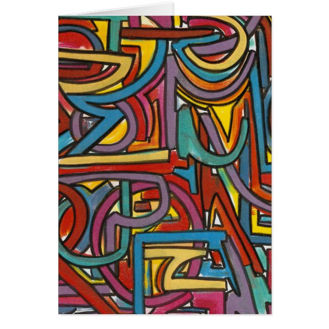 Colourful Bold Geometric Abstract Modern Art (Front)