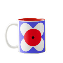 colourful bold graphic floral CaféOlé 11oz. mug