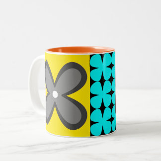 colourful bold graphic floral CaféOlé 11oz. mug
