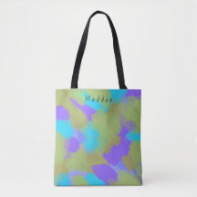 Colourful Bold Modern Artist Pattern + Custom Name