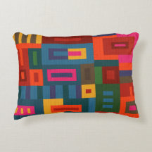 Colourful Bold Pattern Accent Pillow