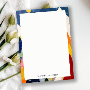 Colourful Bold Retro Abstract Christmas Landscape Card