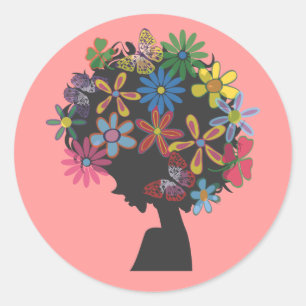 Colourful × BOMBER HEAD Classic Round Sticker