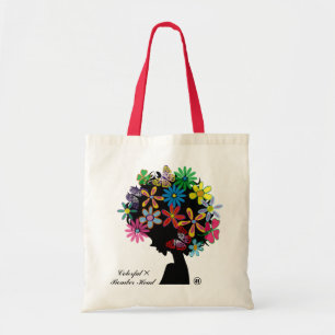 Colourful  × Bomber Head Tote Bag
