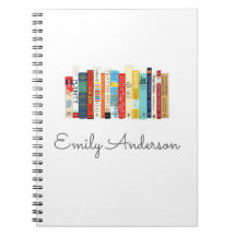 colourful books custom personalised bullet journal